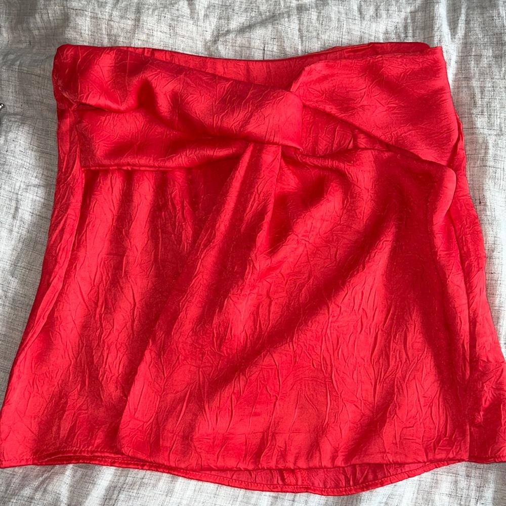 Zara Red Mini Skirt Size M